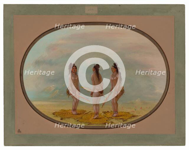 The Handsome Dance - Goo-a-give, 1854/1869. Creator: George Catlin.