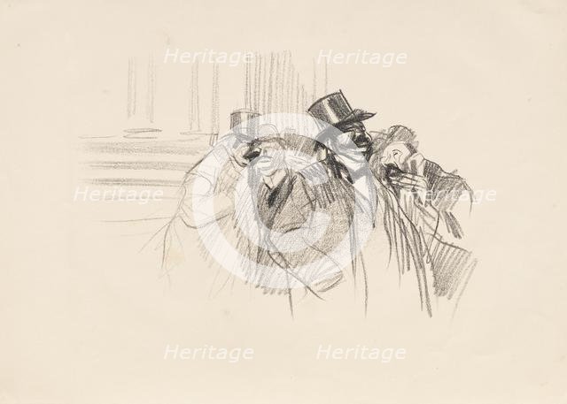 At the Stock Exchange, c. 1900. Creator: Jean Louis Forain (French, 1852-1931).