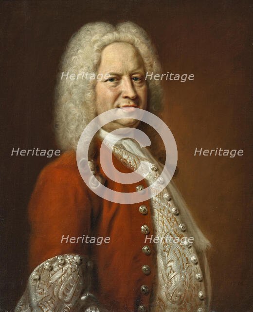 Portrait of composer Georg Friedrich Handel (1685-1759), 1734. Creator: Denner, Balthasar (1685-1749).