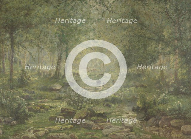 Woodland near Bertogne, late 19th-early 20th century. Creator: Adriaan Joseph Heymans.