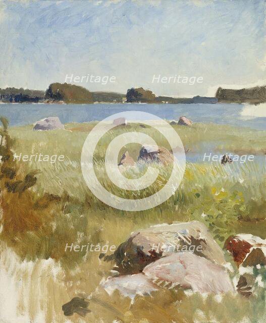 Archipelago landscape; unfinished, 1885-1889. Creator: Albert Edelfelt.