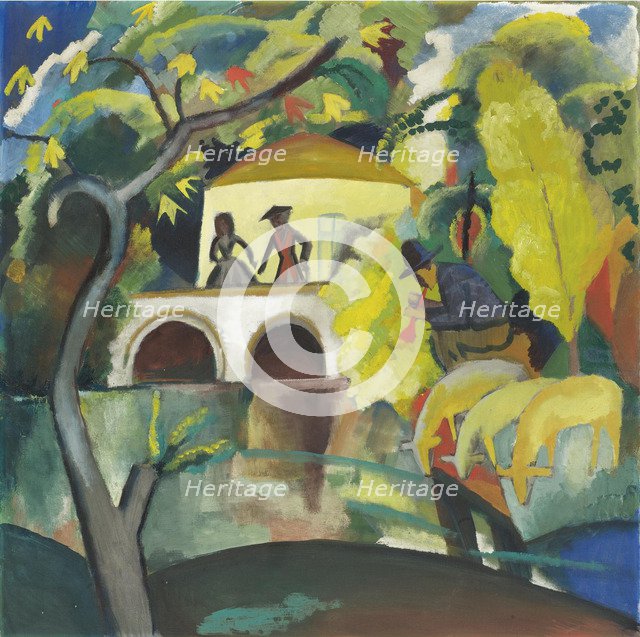 Rococo, 1912. Artist: Macke, August (1887-1914)