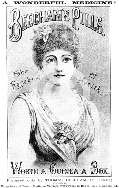 Advertisement for Beecham’s Pills, 1890. Creator: Unknown.