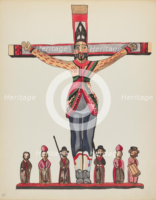 Plate 29: Saint Acacius: From Portfolio "Spanish Colonial Designs of New Mexico", 1935/1942. Creator: Unknown.