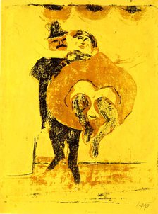 The dancing couple, 1909. Creator: Max Pechstein.