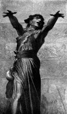 Pictures from the Royal Academy: Jonah - G. F. Watts, R.A., 1895. Creator: George Meisenbach.