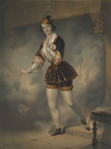 Portrait of the ballerina Marie Taglioni (1804-1884) as Satanella, 1853.