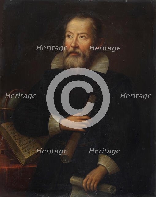 Portrait of Galileo Galilei, 17th century. Creator: Unknown artist.