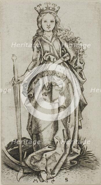 The Small Saint Catherine, n.d. Creator: Martin Schongauer.
