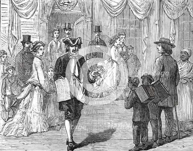 Philadelphia Sketches: Selling the "Pennsylvania Journal" of One Hundred Years Ago..., 1876. Creator: Unknown.