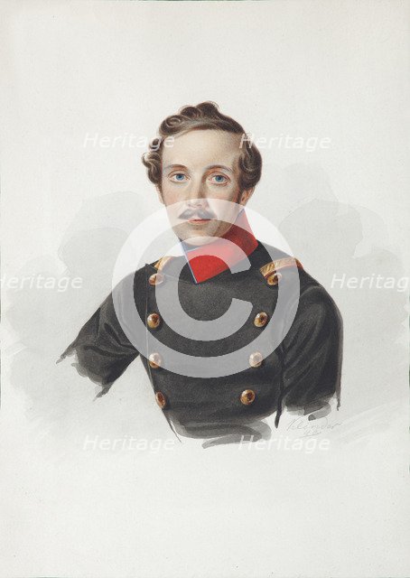Portrait of Arist Fyodorovich von Gersdorff (1805-1883), 1840. Artist: Klünder, Alexander Ivanovich (1802-1875)