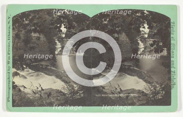 Forest Falls from above, Ithaca Gorge, late 19th century. Creator: William Frear.
