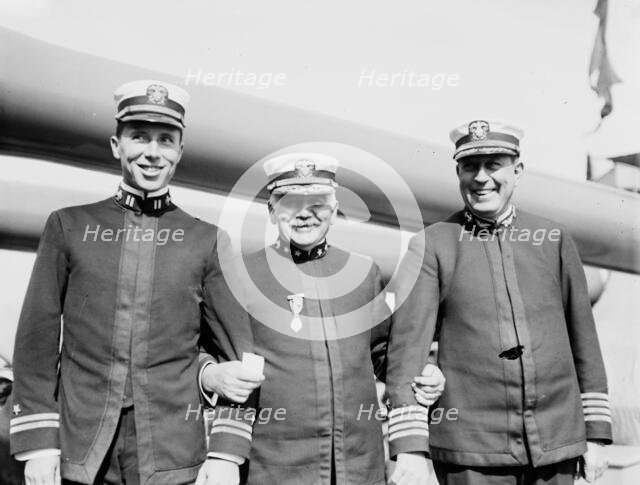 Lt. Anderson, Adm. Osterhaus, Capt. Rodman, between c1910 and c1915. Creator: Bain News Service.