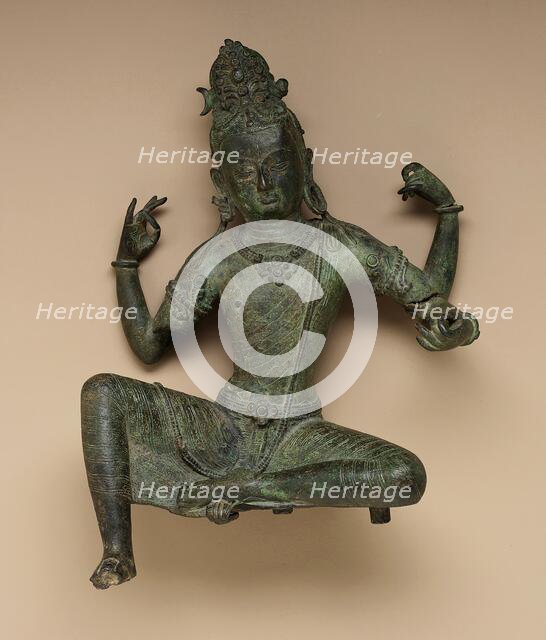 The Hindu God Shiva, From an Uma-Maheshvara pair, 11th century. Creator: Unknown.