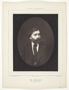 Henri, vicomte de Bornier, c. 1876. Creator: Ferdinand J. Mulnier.