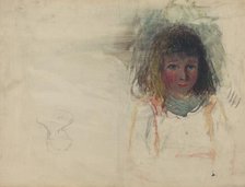 The Artist's Son Georges [verso], c. 1880. Creator: Camille Pissarro.