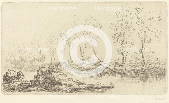 Banks of the Adour (Bord de l'Adour). Creator: Alphonse Legros.