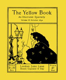 Cover of "The Yellow Book", Volume 3, October 1894, 1894. Creator: Beardsley, Aubrey  .