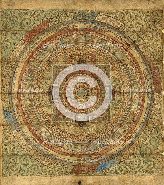 Mandala, 17th-18th century. Creator: Unknown.
