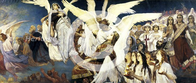 'Before the Paradise', (Right part), 1885-1896.  Artist: Viktor Mihajlovic Vasnecov