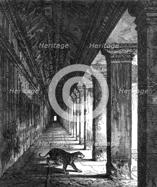 Western colonnade of the Temple of Ongou Wat, Cambodia, 1868. Creator: Unknown.