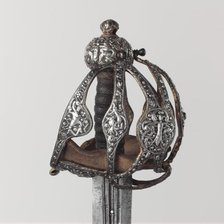 Basket-Hilted Sword, British, 1600-1625. Creator: Unknown.