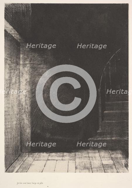 I saw a flash of light, large and pale, 1896. Creator: Odilon Redon.