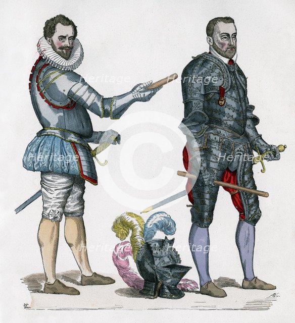 Henry I, Duke of Guise, 1580, and Francis de Montmorency, 1576 (1882-1884). Artist: Unknown
