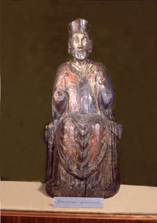 Image of the Holy Bishop Holy, woodcarving.