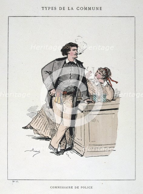 'Commissaire de Police', Paris Commune, 1871.  Artist: Anon