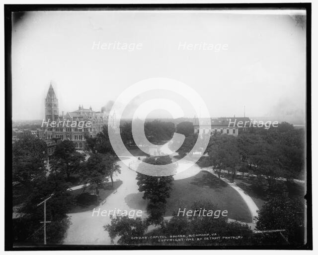 Capitol Square, Richmond, Va., c1902. Creator: William H. Jackson.