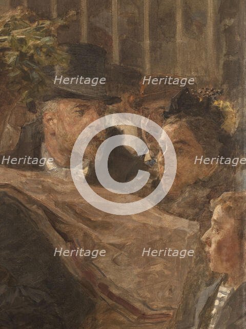 Les Halles, 1895. Creator: Leon-Augustin Lhermitte.