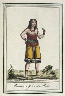 Costumes de Différents Pays, 'Femme des Ysles des Amis', c1797. Creator: Jacques Grasset de Saint-Sauveur.