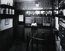 Savory & Moore Ltd: interior of the pharmacy;..., c1880s. Creator: Unknown.