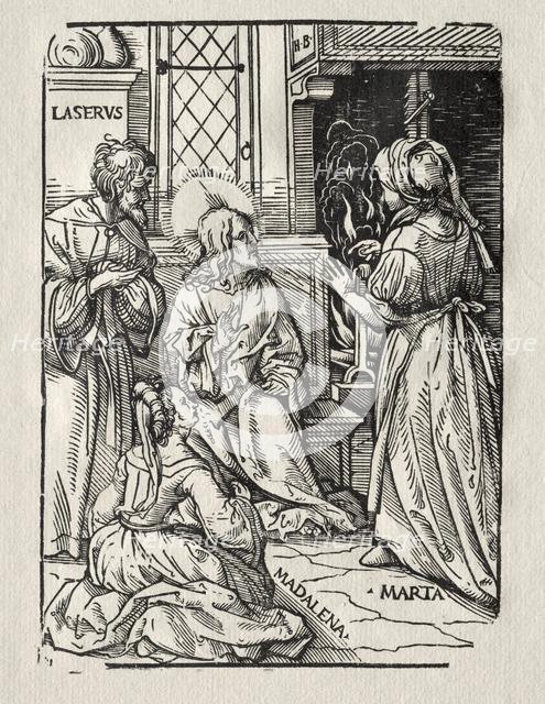 Christ in the House of Lazarus, 1510. Creator: Hans Burgkmair (German, 1473-1531).