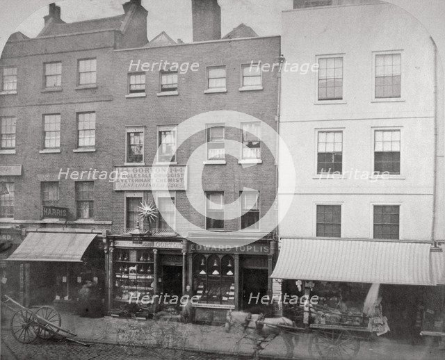 Aldgate High Street, City of London, 1875. Artist: Anon