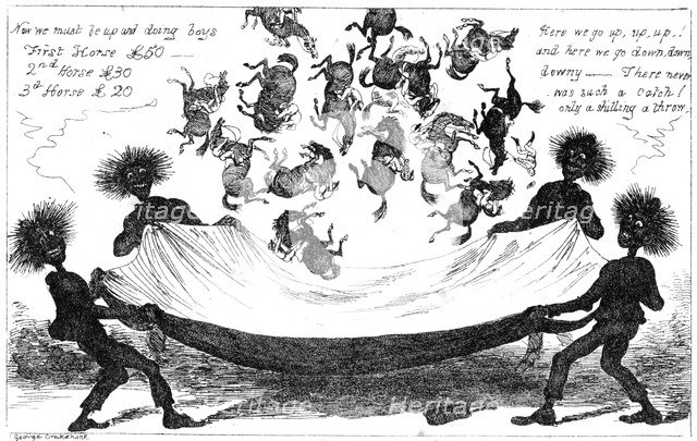 'The Monster Sweeps, a Toss Up for the Derby', 19th century.Artist: George Cruikshank
