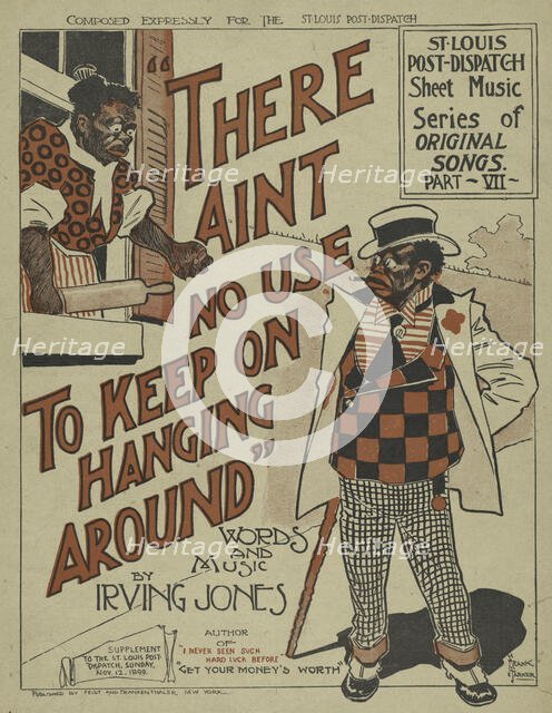 'There aint no use to keep on hanging around', 1899. Creator: Frank Parker.