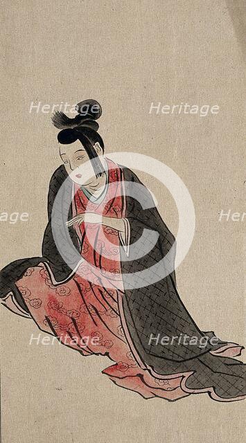 A Japanese woman seated, between 1800 and 1899. Creator: Unknown.