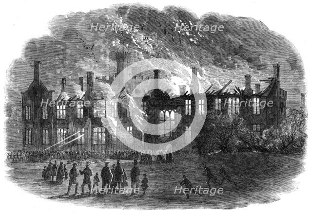 Destruction by fire of the western wing of Queen's College, Cork, on Thursday week, 1862. Creator: Unknown.