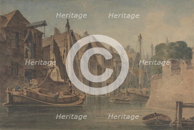 River at Norwich, early 19th century. Creator: Anon.