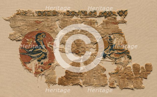 Hanging with birds in roundels, 800s. Creator: Unknown.