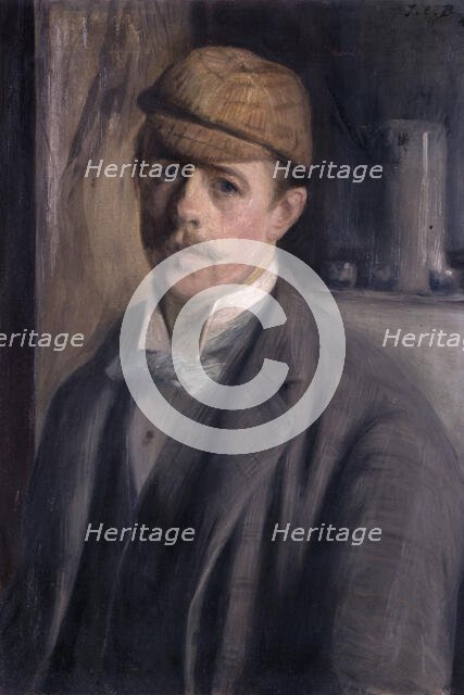 Portrait de l'artiste, c.1890. Creator: Jacques Emile Blanche.