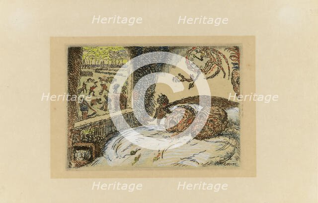 Les Péchés Capitaux (The Deadly Sins), 1888-1904. Creator: Ensor, James (1860-1949).