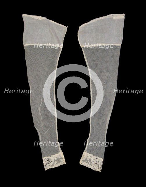 Undersleeves, American, ca. 1845. Creator: Unknown.