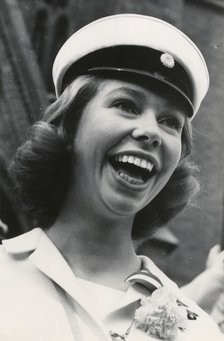 Princess Christina of Sweden celebrates passing her A-levels, 1963. Artist: Unknown