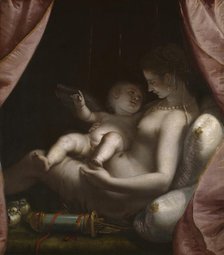 Venus and Cupid, c. 1570. Creator: Luca Cambiaso.