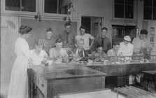 Cooking class, Pratt Institute, Miss Hanks [i.e. Hannko], Miss Kierstead, 13 Aug 1917. Creator: Bain News Service.