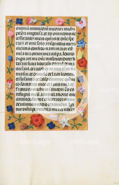Decorated Text Page; Spinola Hours, about 1510-1520. Creator: Unknown.