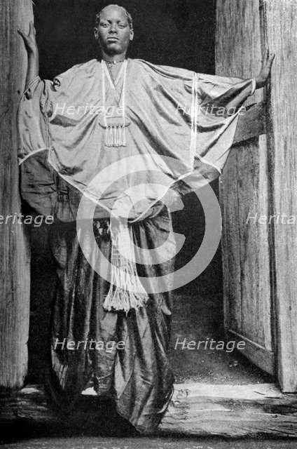 A woman from Harar in festival attire, Ethiopia, 1922. Artist: Unknown